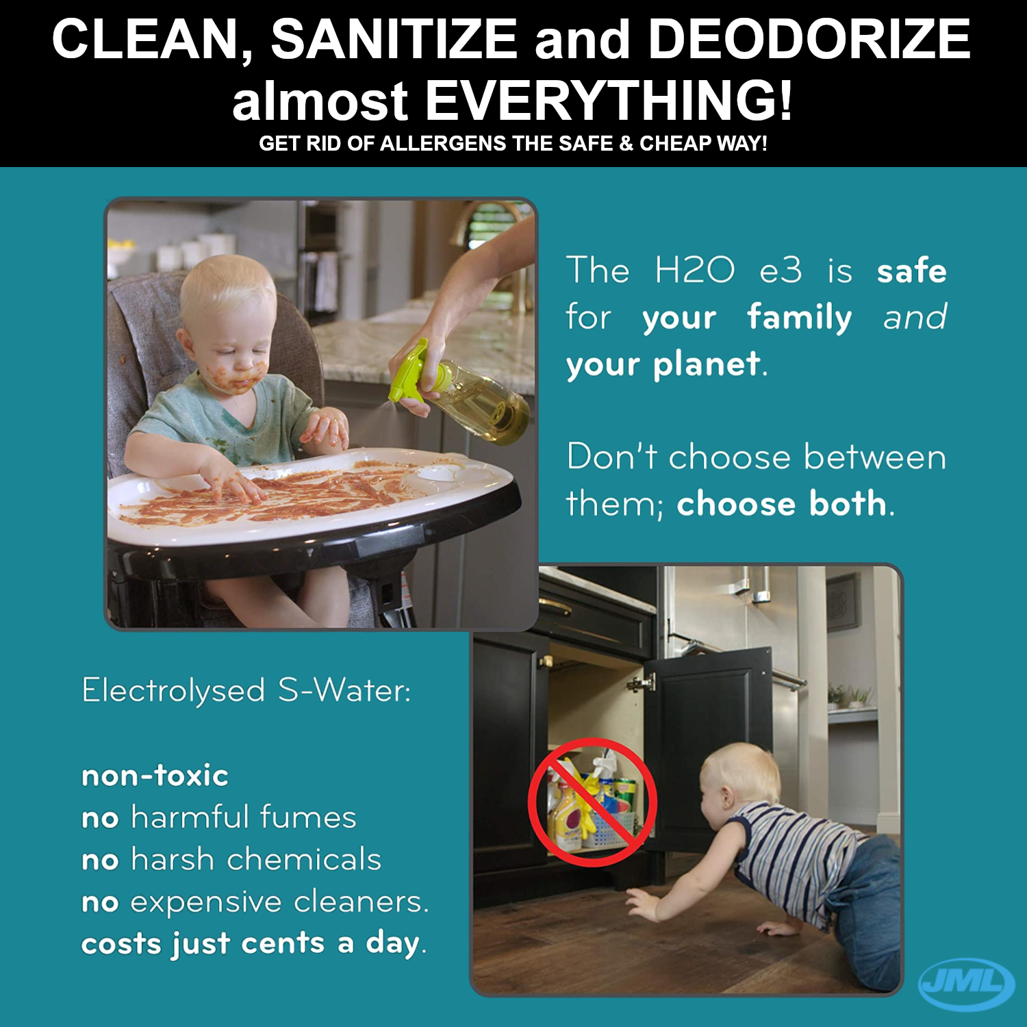 H2O E3 Natural Cleaning System JML Singapore Everyday Easier