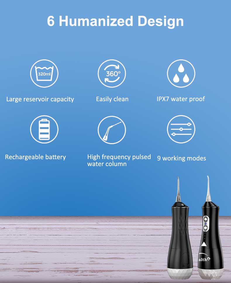 HEALTH+ Water Flosser FREE Electric Toothbrush JML Singapore