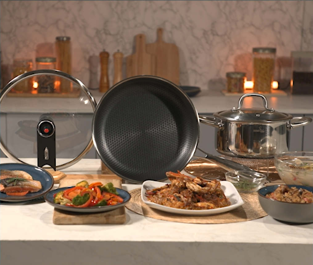 Gourmet Chef Deep Frying Pan W/Lid 28cm JML Singapore